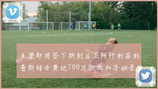 米堡即将签下热刺后卫阿什利菲利普斯转会费达700万欧元加浮动条件